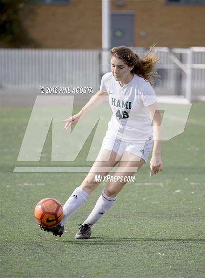 Thumbnail 3 in Hamilton vs POLA (Los Angeles Valley College Tournament) photogallery.