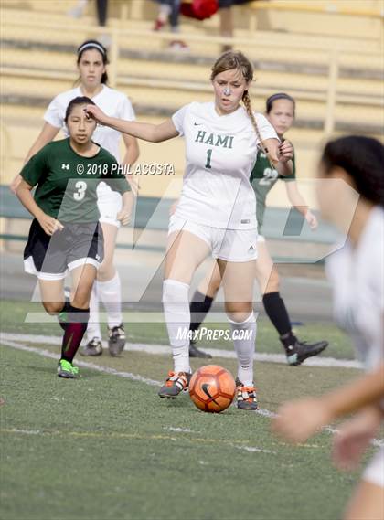 Thumbnail 2 in Hamilton vs POLA (Los Angeles Valley College Tournament) photogallery.