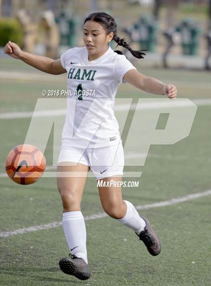 Thumbnail 3 in Hamilton vs POLA (Los Angeles Valley College Tournament) photogallery.