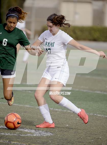 Thumbnail 1 in Hamilton vs POLA (Los Angeles Valley College Tournament) photogallery.