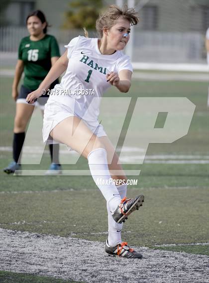 Thumbnail 2 in Hamilton vs POLA (Los Angeles Valley College Tournament) photogallery.