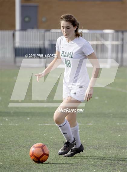 Thumbnail 2 in Hamilton vs POLA (Los Angeles Valley College Tournament) photogallery.