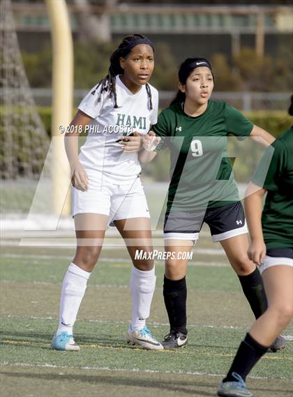 Thumbnail 2 in Hamilton vs POLA (Los Angeles Valley College Tournament) photogallery.