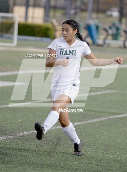 Thumbnail 2 in Hamilton vs POLA (Los Angeles Valley College Tournament) photogallery.