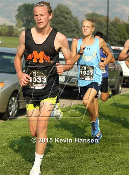 Thumbnail 3 in Highland Cross Country Invitational photogallery.
