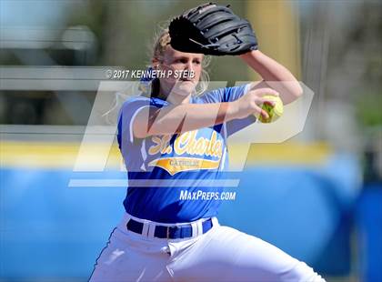 Thumbnail 2 in St. Mary's Dominican vs St.Charles Catholic (SCC Tournament) photogallery.