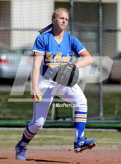 Thumbnail 2 in St. Mary's Dominican vs St.Charles Catholic (SCC Tournament) photogallery.