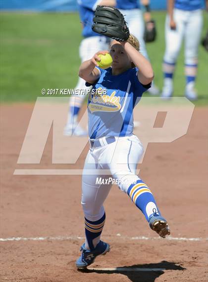Thumbnail 2 in St. Mary's Dominican vs St.Charles Catholic (SCC Tournament) photogallery.