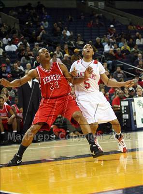 Thumbnail 2 in Kennedy vs. St. Mary's (CIF NCS D4 Final) photogallery.