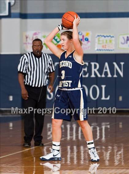 Thumbnail 1 in Westbury Christian vs. Second Baptist (TAPPS District 4-4A Basketball Tournament) photogallery.