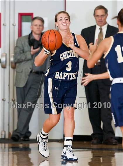 Thumbnail 3 in Westbury Christian vs. Second Baptist (TAPPS District 4-4A Basketball Tournament) photogallery.