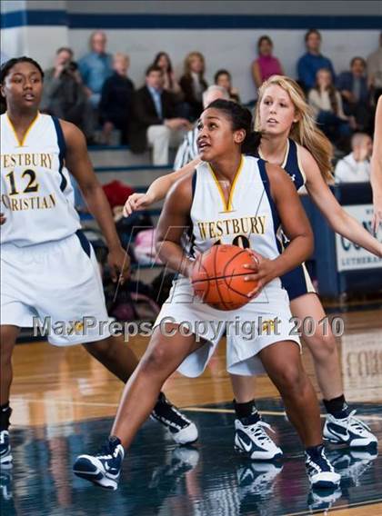 Thumbnail 1 in Westbury Christian vs. Second Baptist (TAPPS District 4-4A Basketball Tournament) photogallery.