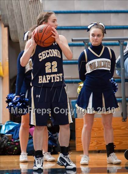 Thumbnail 2 in Westbury Christian vs. Second Baptist (TAPPS District 4-4A Basketball Tournament) photogallery.