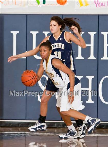 Thumbnail 1 in Westbury Christian vs. Second Baptist (TAPPS District 4-4A Basketball Tournament) photogallery.