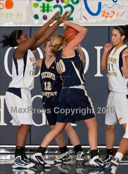 Thumbnail 3 in Westbury Christian vs. Second Baptist (TAPPS District 4-4A Basketball Tournament) photogallery.