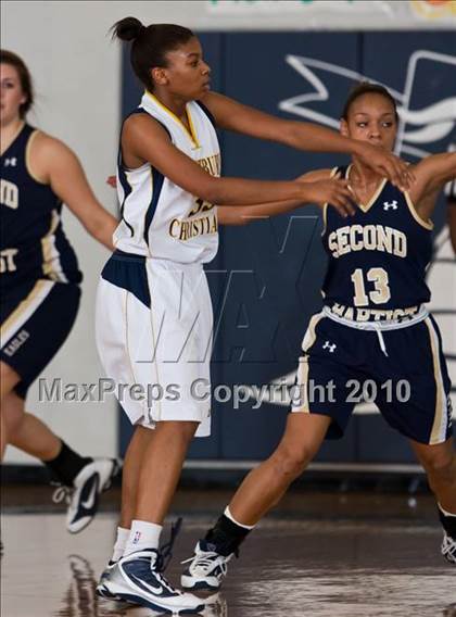 Thumbnail 2 in Westbury Christian vs. Second Baptist (TAPPS District 4-4A Basketball Tournament) photogallery.