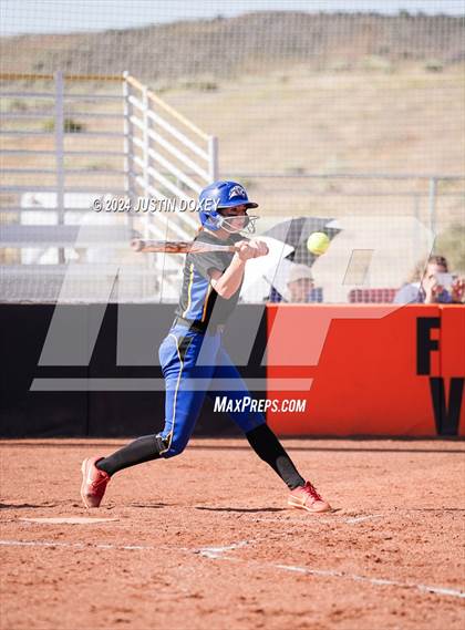 Thumbnail 1 in Pahranagat Valley vs. Carlin (NIAA Class 1A State Playoff Game 5) photogallery.