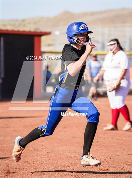 Thumbnail 2 in Pahranagat Valley vs. Carlin (NIAA Class 1A State Playoff Game 5) photogallery.