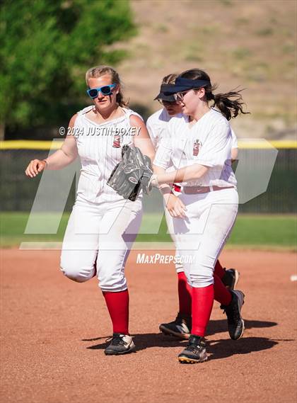 Thumbnail 2 in Pahranagat Valley vs. Carlin (NIAA Class 1A State Playoff Game 5) photogallery.