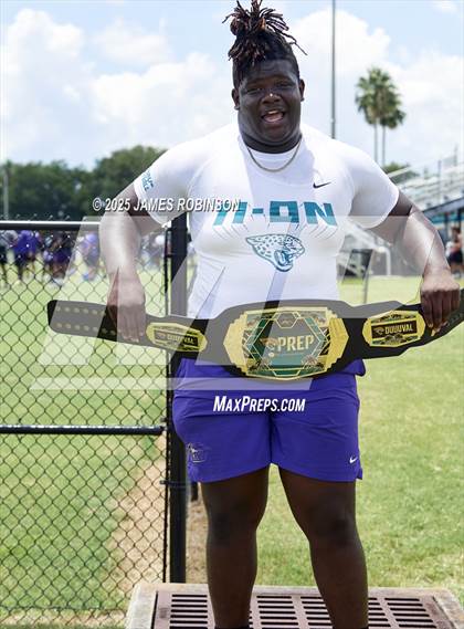 Thumbnail 2 in Big Man Challenge Awards Columbia (Jaguars Prep Nike 11-On 7v7) photogallery.