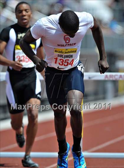 Thumbnail 1 in 44th Arcadia Invitational (Saturday's Boys Hurdles) photogallery.