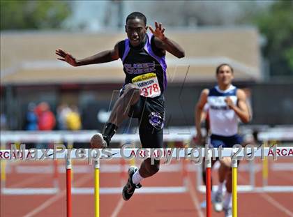 Thumbnail 3 in 44th Arcadia Invitational (Saturday's Boys Hurdles) photogallery.