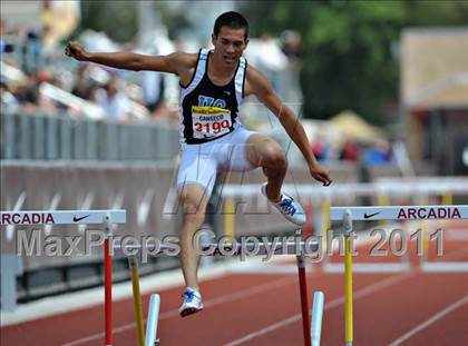 Thumbnail 2 in 44th Arcadia Invitational (Saturday's Boys Hurdles) photogallery.