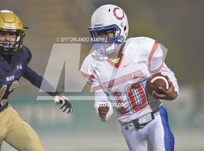 Thumbnail 2 in Vincent Memorial vs. Crawford (CIF SDS D5 Final) photogallery.