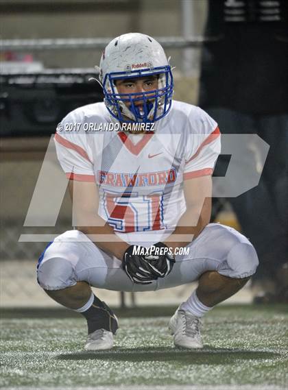 Thumbnail 2 in Vincent Memorial vs. Crawford (CIF SDS D5 Final) photogallery.