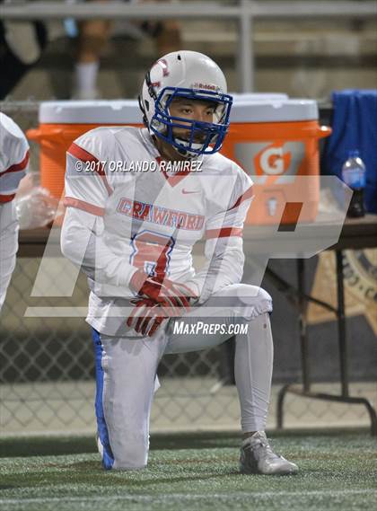 Thumbnail 2 in Vincent Memorial vs. Crawford (CIF SDS D5 Final) photogallery.