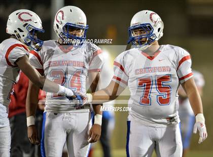 Thumbnail 3 in Vincent Memorial vs. Crawford (CIF SDS D5 Final) photogallery.