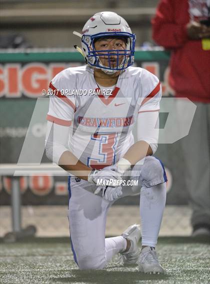 Thumbnail 3 in Vincent Memorial vs. Crawford (CIF SDS D5 Final) photogallery.