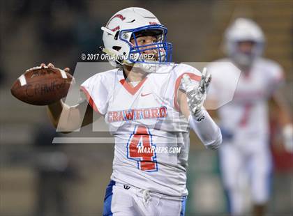 Thumbnail 3 in Vincent Memorial vs. Crawford (CIF SDS D5 Final) photogallery.