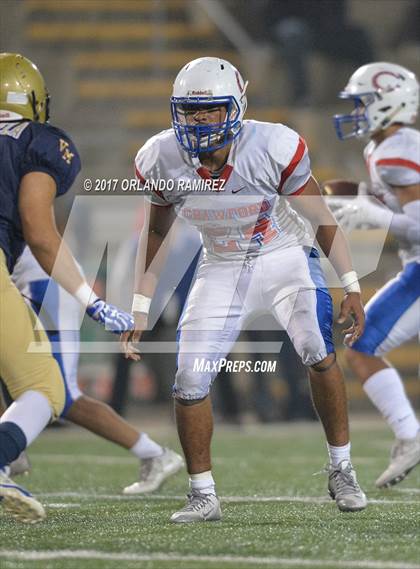 Thumbnail 3 in Vincent Memorial vs. Crawford (CIF SDS D5 Final) photogallery.