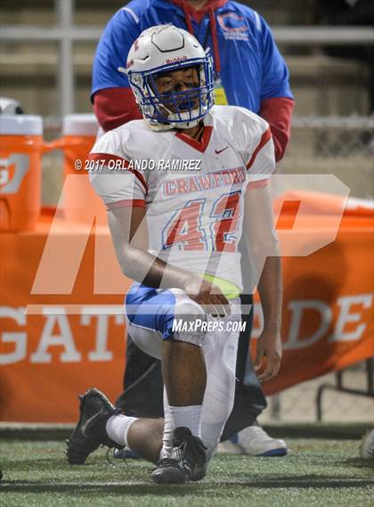 Thumbnail 3 in Vincent Memorial vs. Crawford (CIF SDS D5 Final) photogallery.