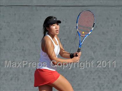 Thumbnail 2 in CIF SJS Individual Tennis Championships (D1 - Day 1 Singles) photogallery.