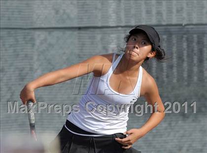 Thumbnail 2 in CIF SJS Individual Tennis Championships (D1 - Day 1 Singles) photogallery.