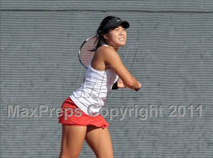 Thumbnail 2 in CIF SJS Individual Tennis Championships (D1 - Day 1 Singles) photogallery.