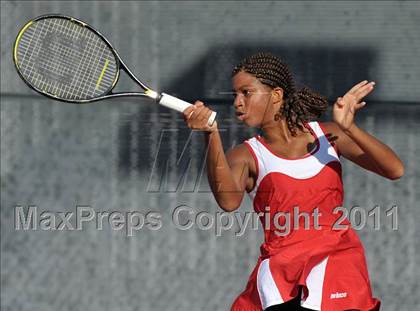 Thumbnail 3 in CIF SJS Individual Tennis Championships (D1 - Day 1 Singles) photogallery.