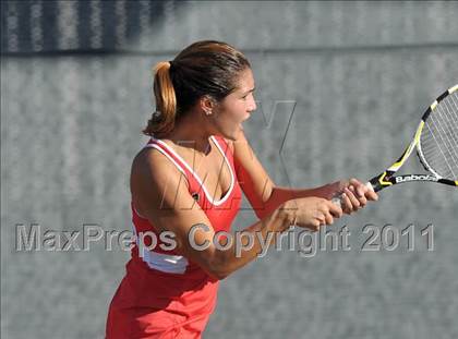 Thumbnail 2 in CIF SJS Individual Tennis Championships (D1 - Day 1 Singles) photogallery.