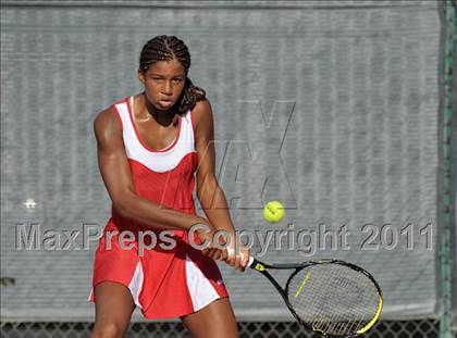 Thumbnail 3 in CIF SJS Individual Tennis Championships (D1 - Day 1 Singles) photogallery.