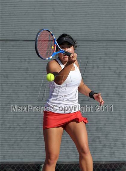 Thumbnail 3 in CIF SJS Individual Tennis Championships (D1 - Day 1 Singles) photogallery.