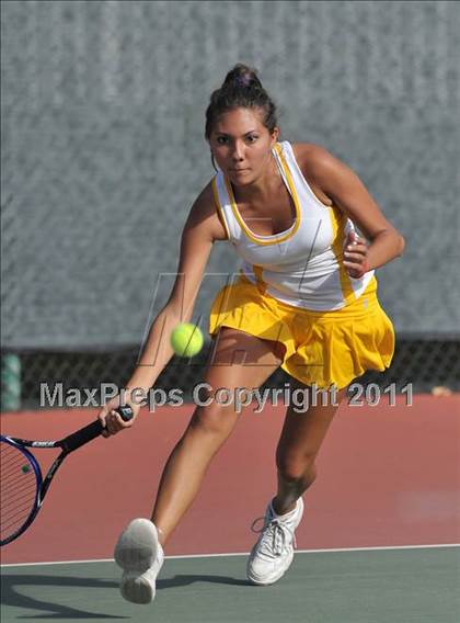 Thumbnail 2 in CIF SJS Individual Tennis Championships (D1 - Day 1 Singles) photogallery.