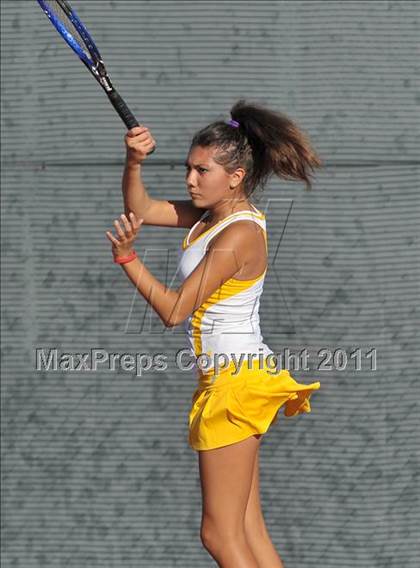 Thumbnail 3 in CIF SJS Individual Tennis Championships (D1 - Day 1 Singles) photogallery.