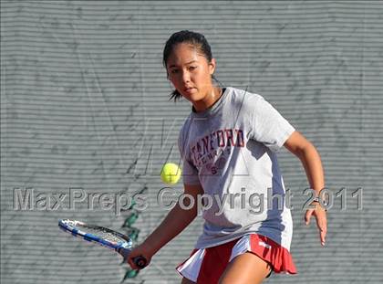 Thumbnail 2 in CIF SJS Individual Tennis Championships (D1 - Day 1 Singles) photogallery.