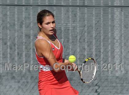 Thumbnail 2 in CIF SJS Individual Tennis Championships (D1 - Day 1 Singles) photogallery.