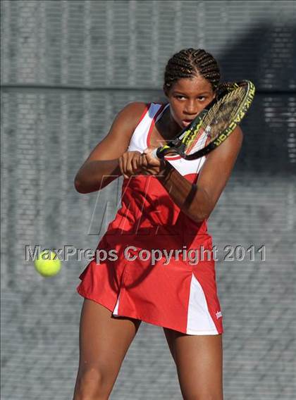 Thumbnail 2 in CIF SJS Individual Tennis Championships (D1 - Day 1 Singles) photogallery.