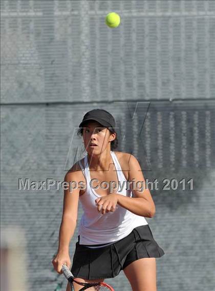 Thumbnail 3 in CIF SJS Individual Tennis Championships (D1 - Day 1 Singles) photogallery.