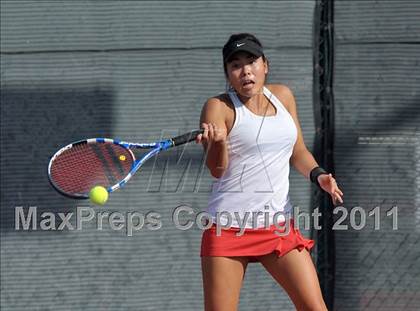 Thumbnail 3 in CIF SJS Individual Tennis Championships (D1 - Day 1 Singles) photogallery.