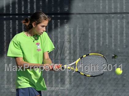 Thumbnail 2 in CIF SJS Individual Tennis Championships (D1 - Day 1 Singles) photogallery.